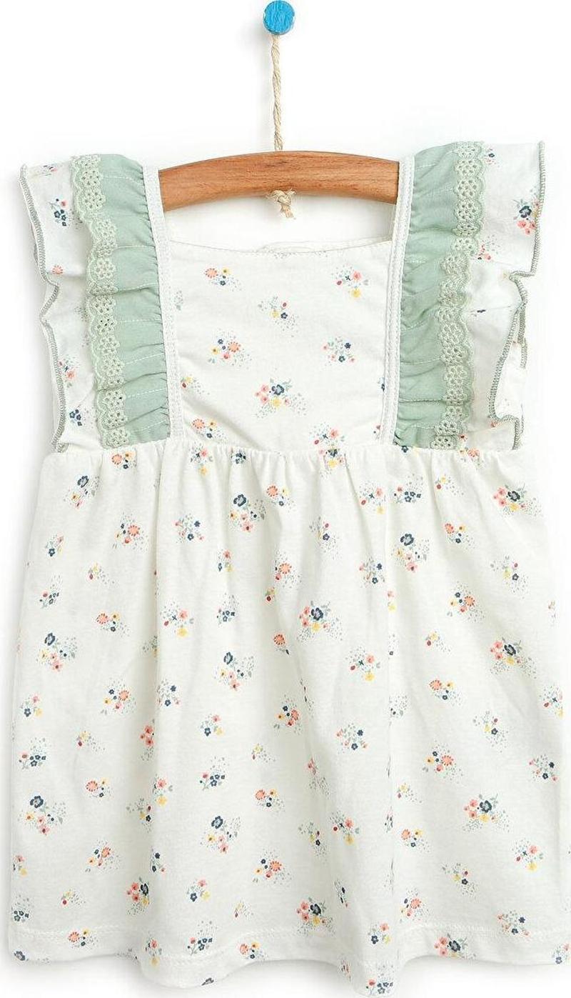 HelloBaby Basic Kız Bebek Fistolu Elbise Kız Bebek