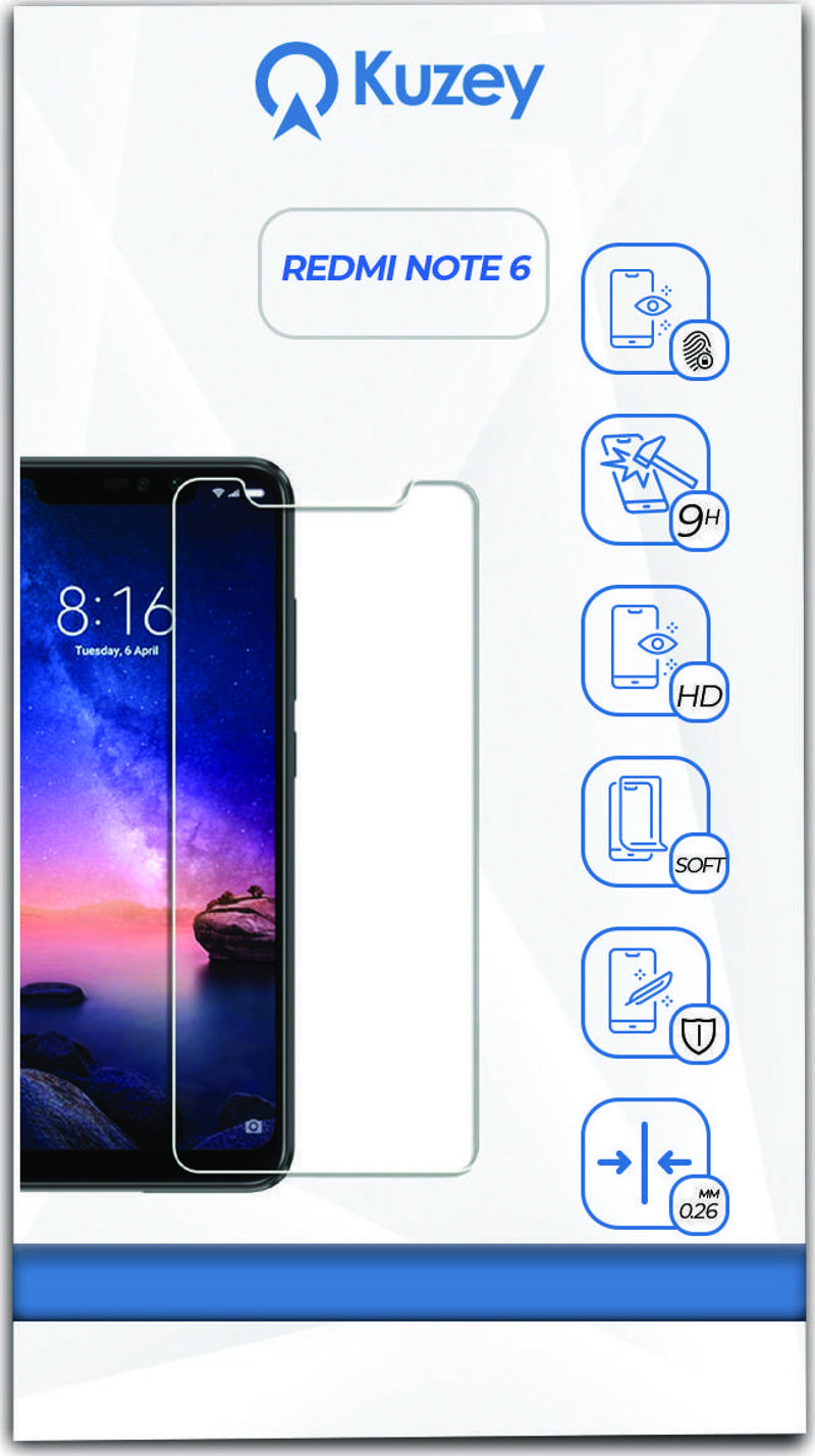 Xiaomi Redmi Note 6 Pro Temperli Ekran Koruyucu Kırılmaz Cam