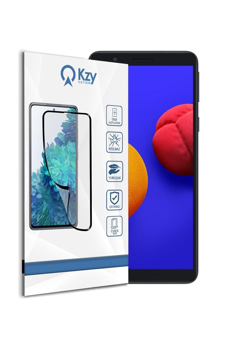 KZY İletişim Samsung Galaxy A01 Core Tam Kaplayan Fiber Nano Ekran Koruyucu Cam