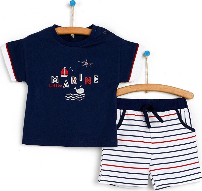 Little Marine Tshirt-Şort Erkek Bebek