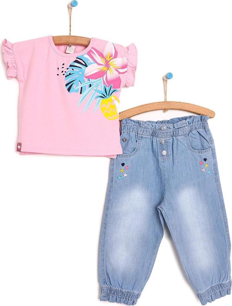 TUCTUC Tshirt Pantolon Kız Bebek