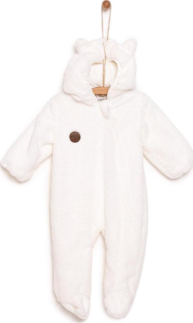 HelloBaby Yenidoğan Unisex Peluş Patikli Tulum