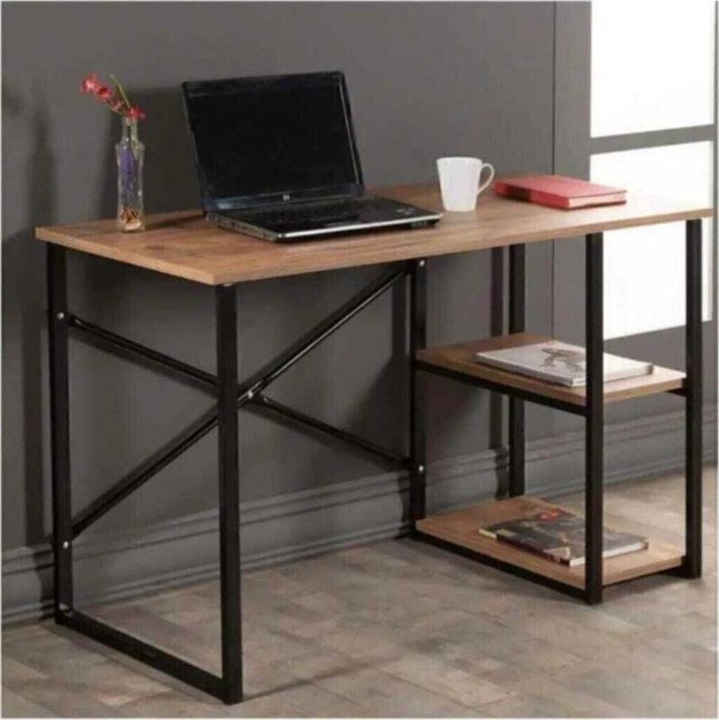 Çalışma Masası Ceviz Renk Bilgisayar Ve Laptop Masası Çalışma Ofis Masası