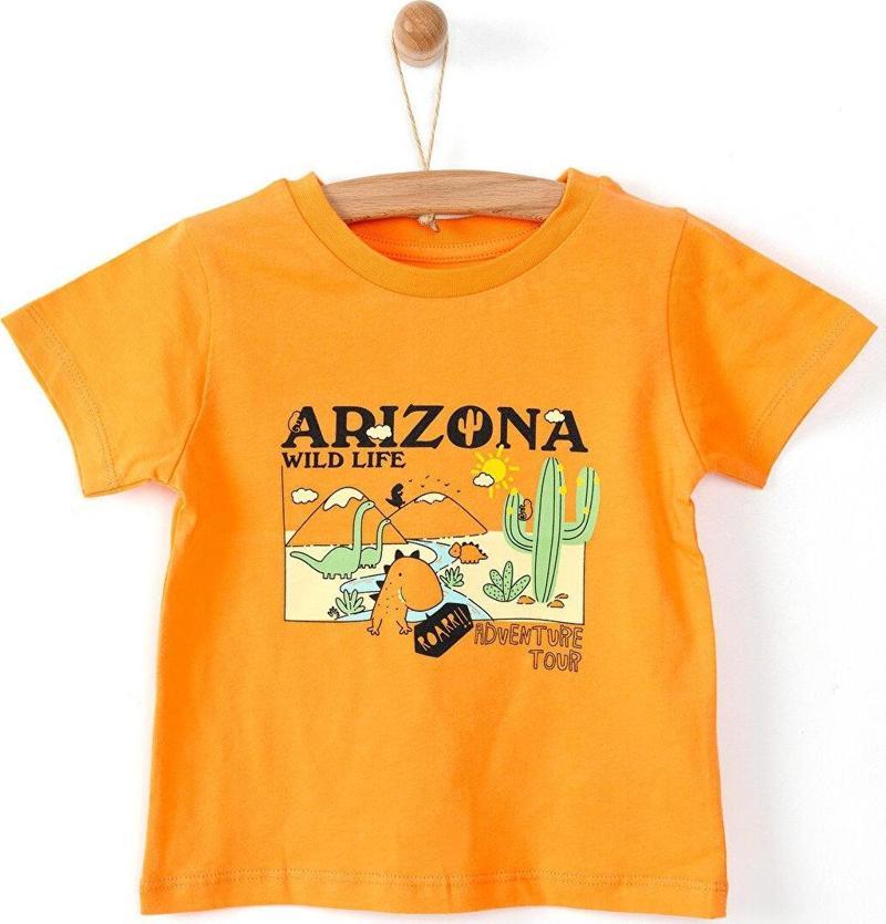 HelloBaby Basic Arizona Baskılı Tshirt Erkek Bebek