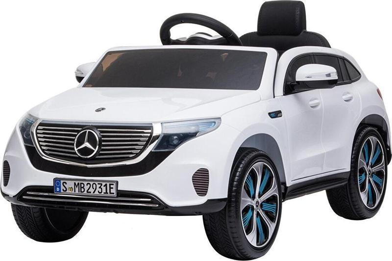 baby toys Mercedes Benz EQC 400 12 V Akülü Araba Uzaktan Kumandalı 4*2 Beyaz