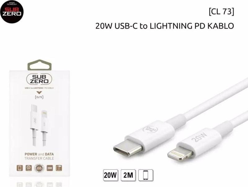 Iphone 20W 2Metre Usb-C Ligtning Pd Şarj Kablosu