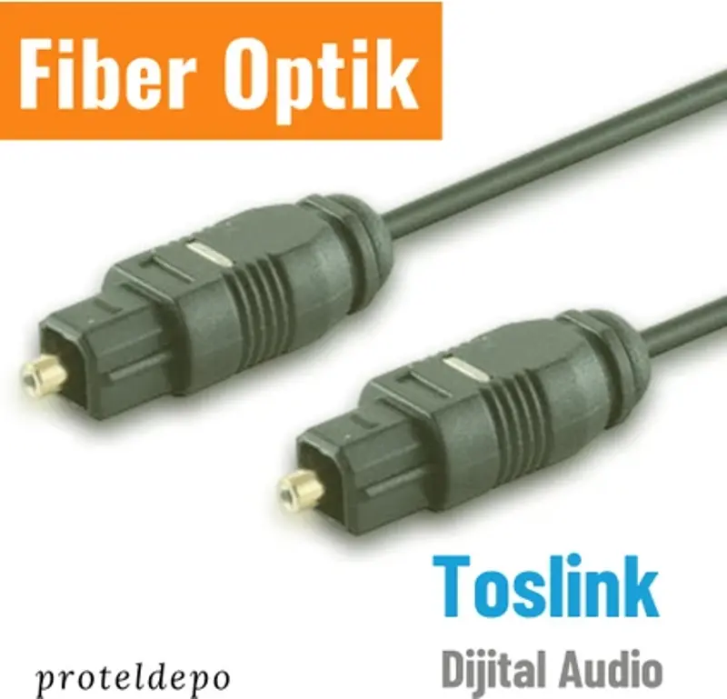 2 Metre Fiber Optik Kablo Toslink Optik Ses Kablosu