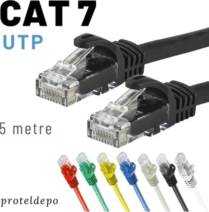 CAT7 UTP Kablo Ethernet Network İnternet Lan Ağ Kablosu