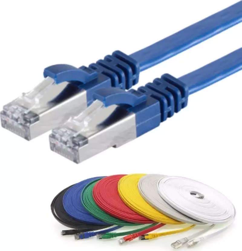 CAT7 Kablo Yassı FTP Ethernet Network LAN Ağ Kablosu