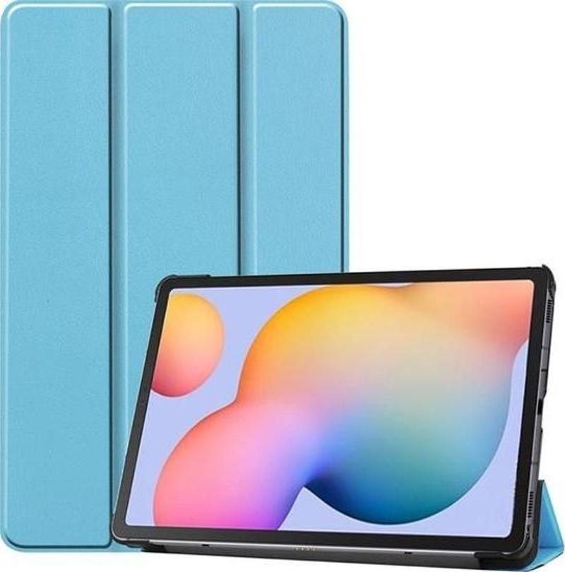 Samsung Galaxy Tab S8 Kılıf Yatay Stand Özellikli Arkası Sert P.c PU Deri Kapak Smar Kılıf
