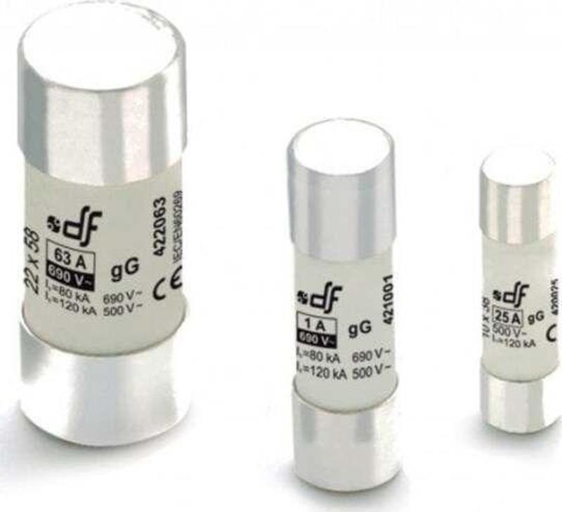 14X51Mm Uyumlu Kartuş Sigorta Gecikmeli Tip (Gg)-6 A
