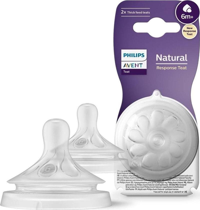 Natural Response 2'li Biberon Emziği, 6 Numara, 6 Ay