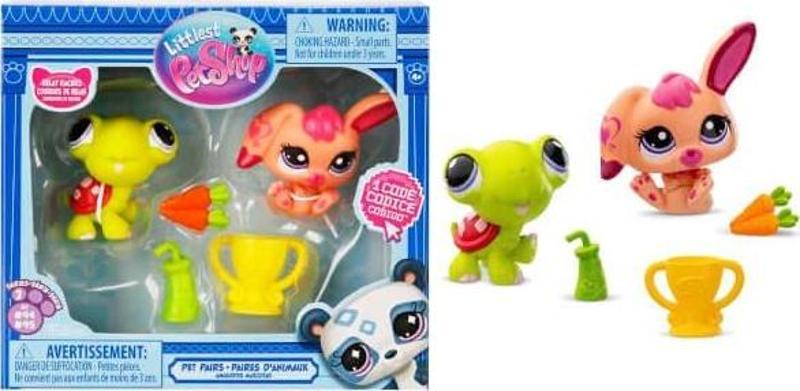 Littlest Pet Shop Minişler 2’li Figür Seti S2 S00000620 Kaplumbağa ve Tavşan