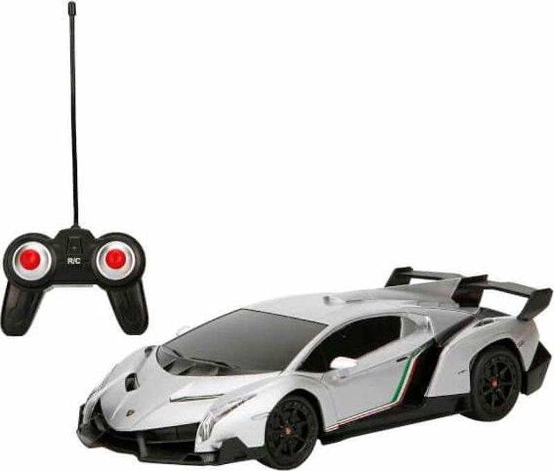 Suncon 1:24 Lamborghini Veneno Işıklı Uzaktan Kumandalı Araba 39410 Gri