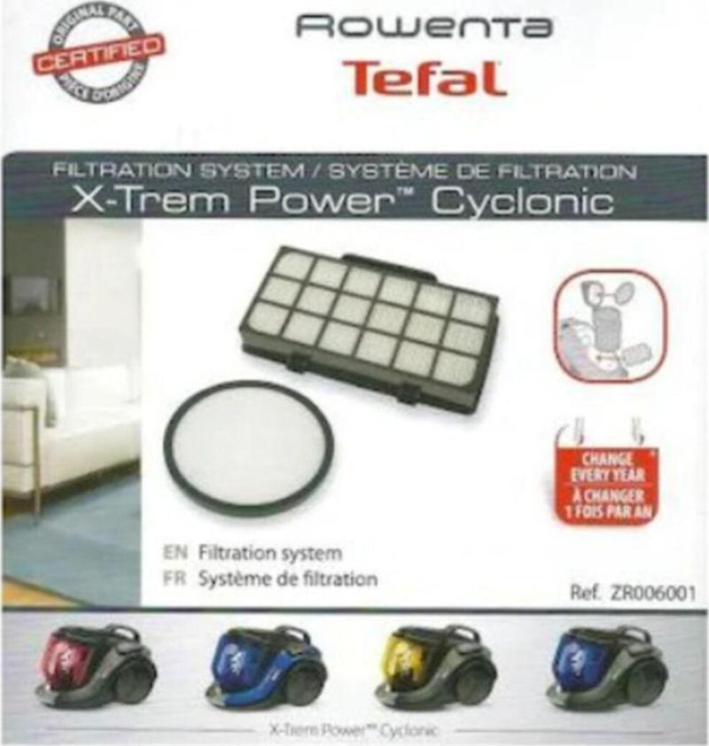 Row Ro6954 Ea X-Trem Power Cyclonic Parquet Filtre Seti