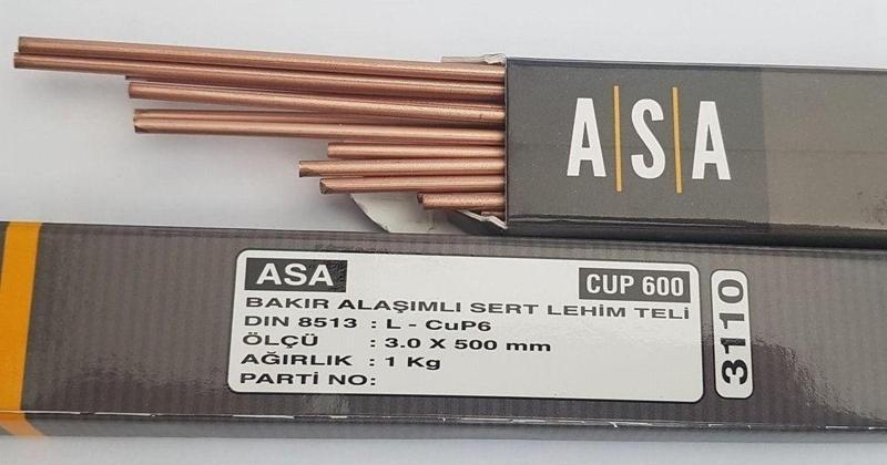 Kaynak Teli Bakır Cup-6 3Mm Cod:3110 (Asa) 1 Kg