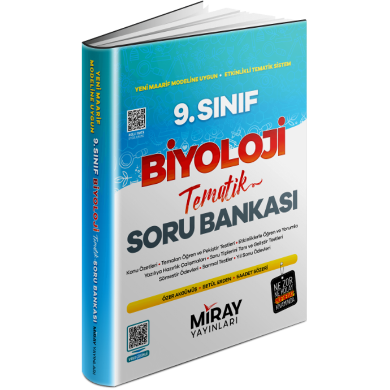 Miray 9. Sınıf Biyoloji Tematik Konu Özetli Soru Bankası