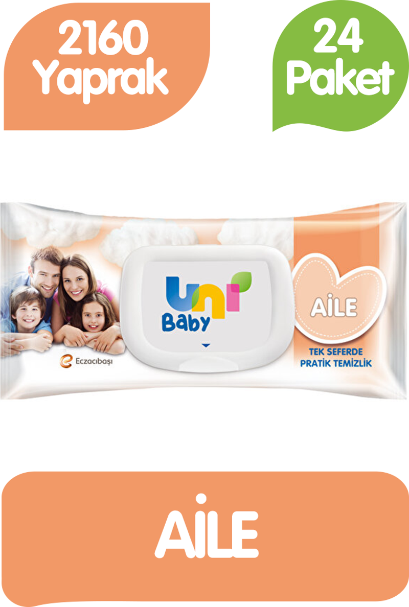 Aile Islak Havlu Mendil 90x24 2160 Yaprak