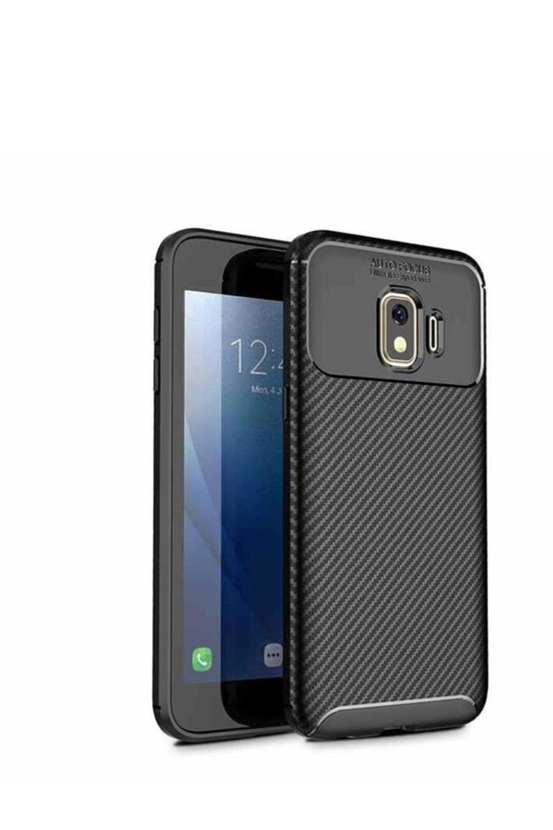 KZY İletişim Samsung Galaxy J2 Core Karbon Tasarımlı Kapak - Siyah