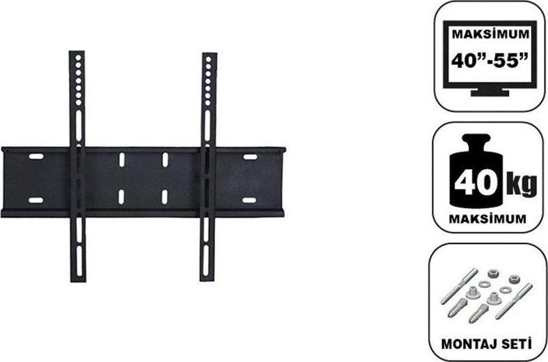 20040033 40'' - 55'' - 140 Ekran Tv Askı Aparatı - Su Terazisi Hediye