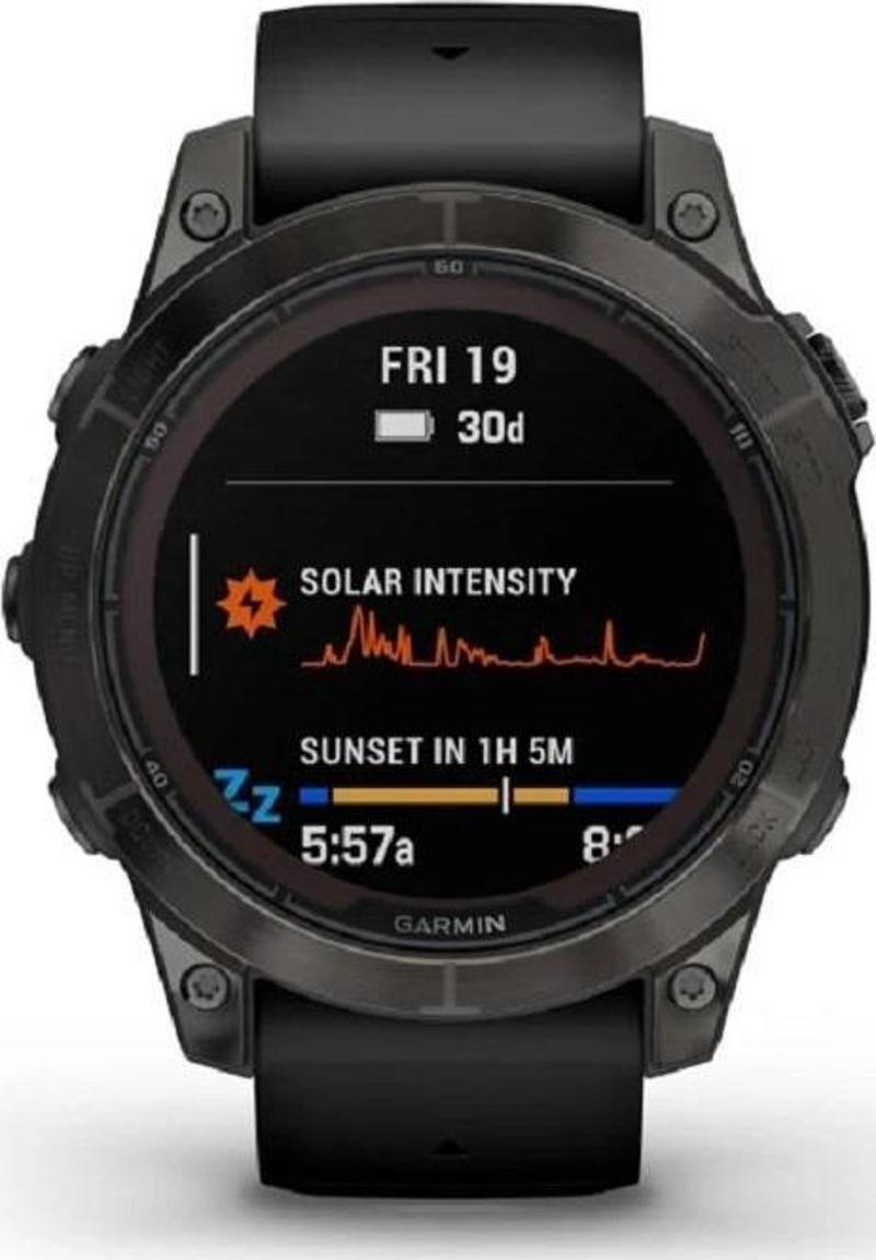 Fenix 7 Pro Sapphire Solar Edition Karbon Gri DLC Titanyum-Siyah Kayışlı (GARMİN TÜRKİYE GARANTİLİ)