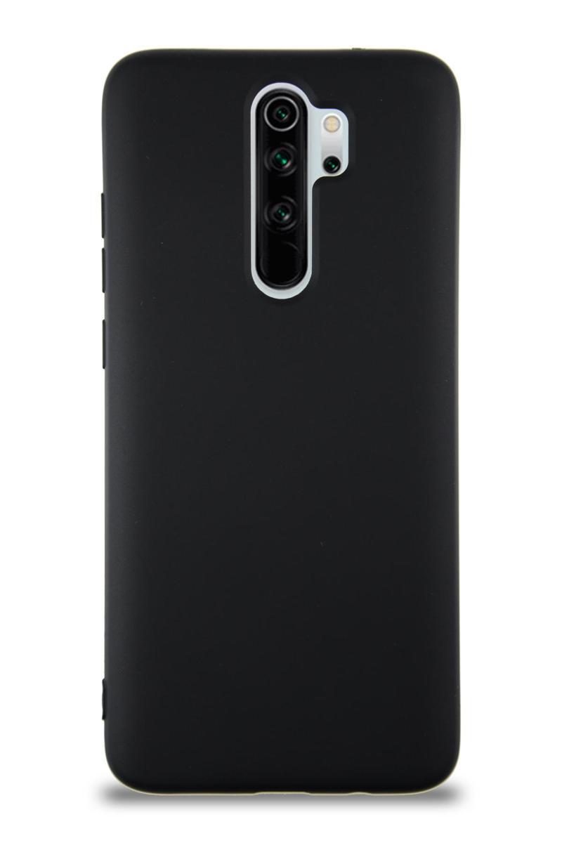 KZY İletişim Xiaomi Redmi Note 8 Pro Kapak İçi Kadife Lansman Silikon Kılıf - Siyah