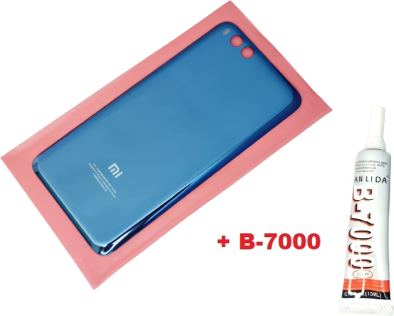 Xiaomi Mi 6 Arka Kapak Batarya Pil Kapağı (CAM+B-7000) MAVİ