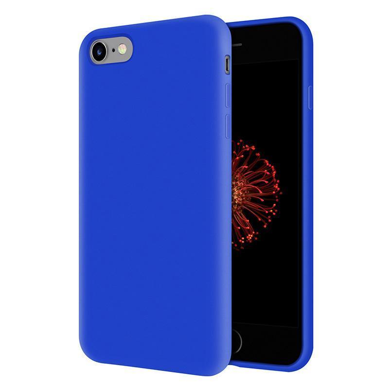 KZY İletişim KZY İletişim Apple iPhone 6 İçi Kadife Soft Logosuz Lansman Silikon Kılıf - Mavi