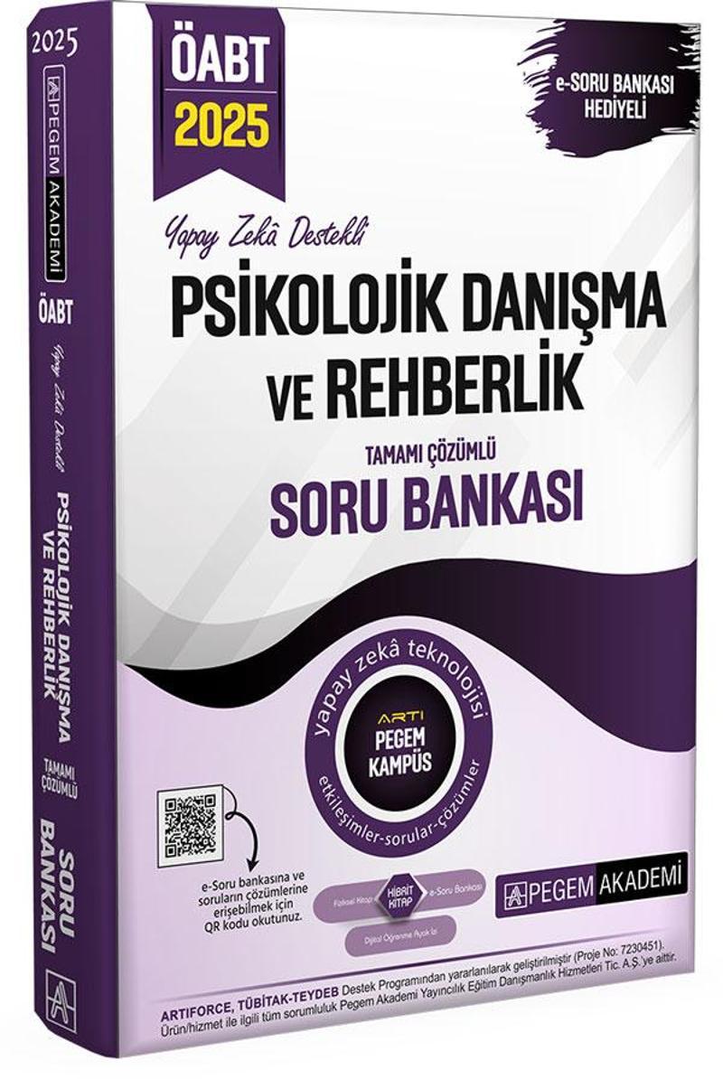 2025 MEB-AGS-ÖABT Psikolojik Danışma ve Rehberlik Tamamı Çözümlü Soru Bankası