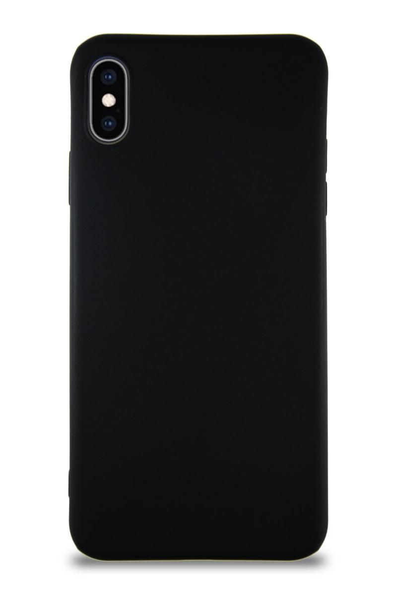 KZY İletişim Apple iPhone XS Max Kılıf Soft Premier Renkli Silikon Kapak - Siyah