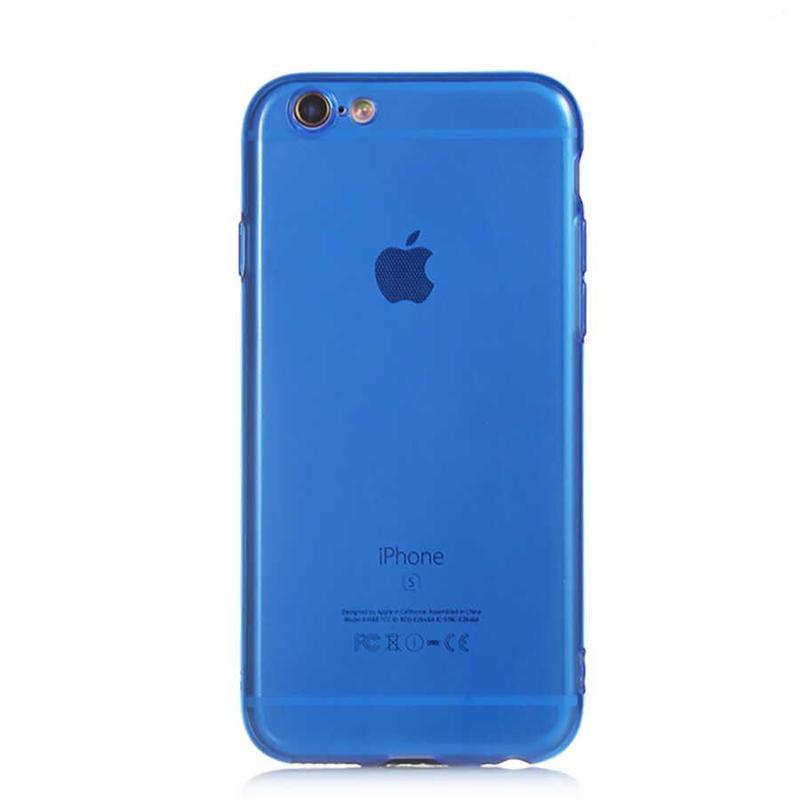 Kılıfmania Apple iPhone 6 Kapak Kamera Korumalı Neon Renkli Silikon Kılıf - Neon Mavi