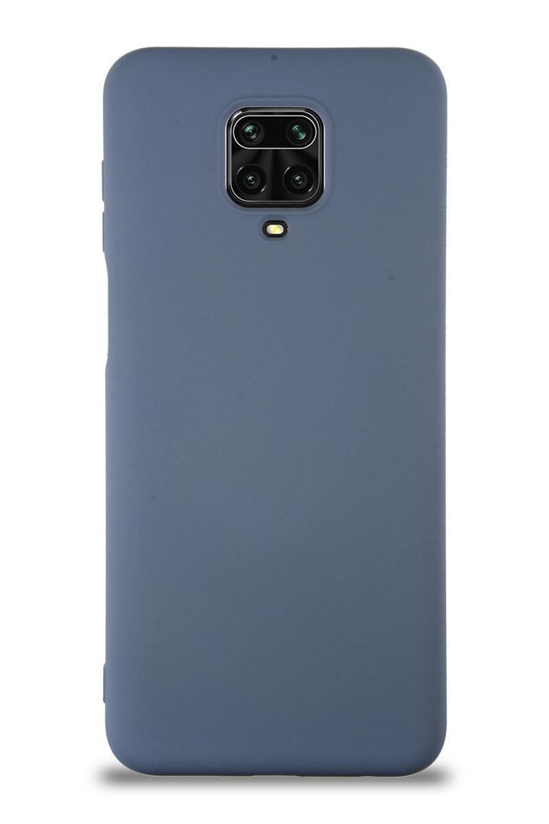 KZY İletişim Xiaomi Redmi Note 9S Kapak İçi Kadife Lansman Silikon Kılıf - Petrol Mavisi