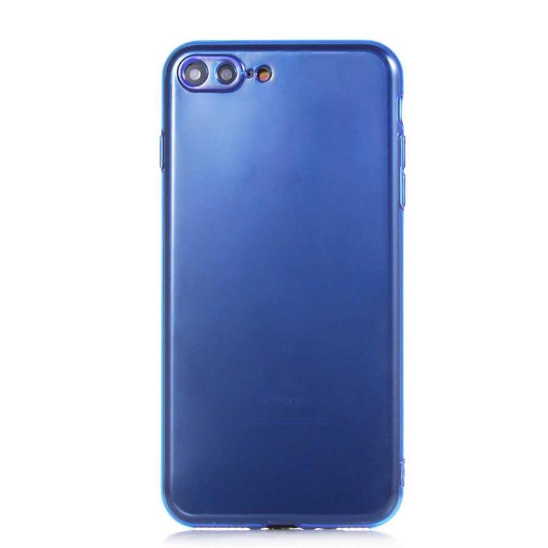 KZY İletişim Apple iPhone 7 Plus Plus Kapak Kamera Korumalı Neon Renkli Silikon Kılıf - Neon Mavi
