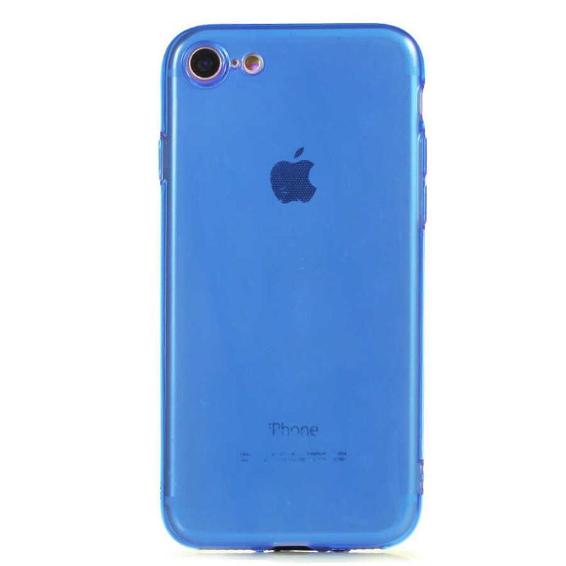 Kılıfmania Apple iPhone SE 2020 Kapak Kamera Korumalı Neon Renkli Silikon Kılıf - Neon Mavi