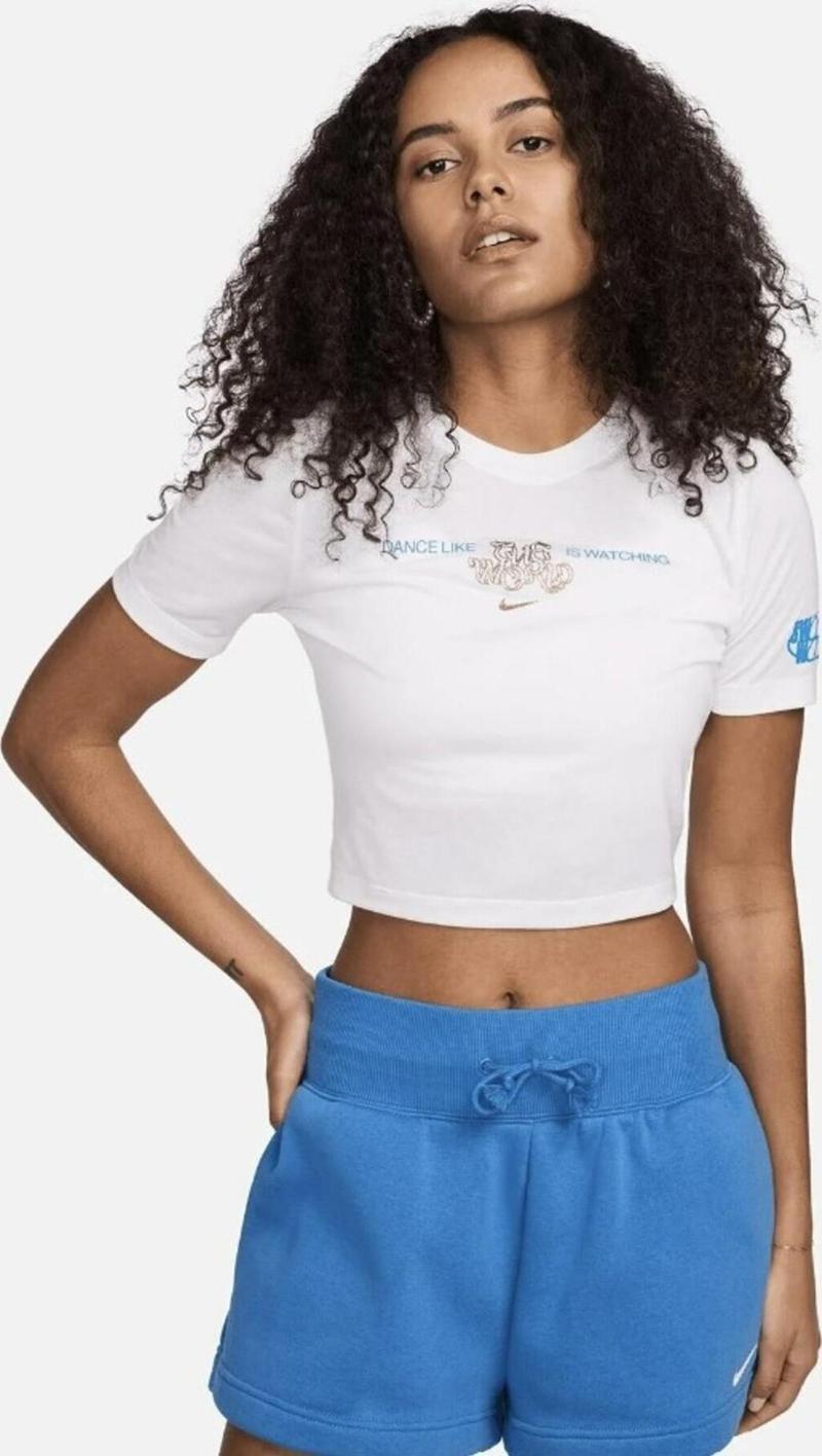 Sportswear Kadın Beyaz Crop T-Shirt