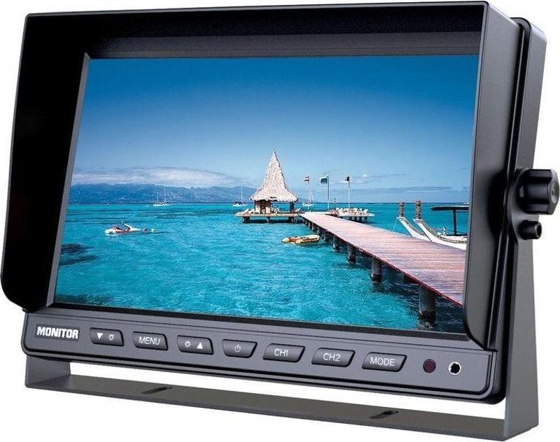 10''İnch Araç Monitörü Lcd Ekran 2 Kamera Girişli Servis Araçları Için