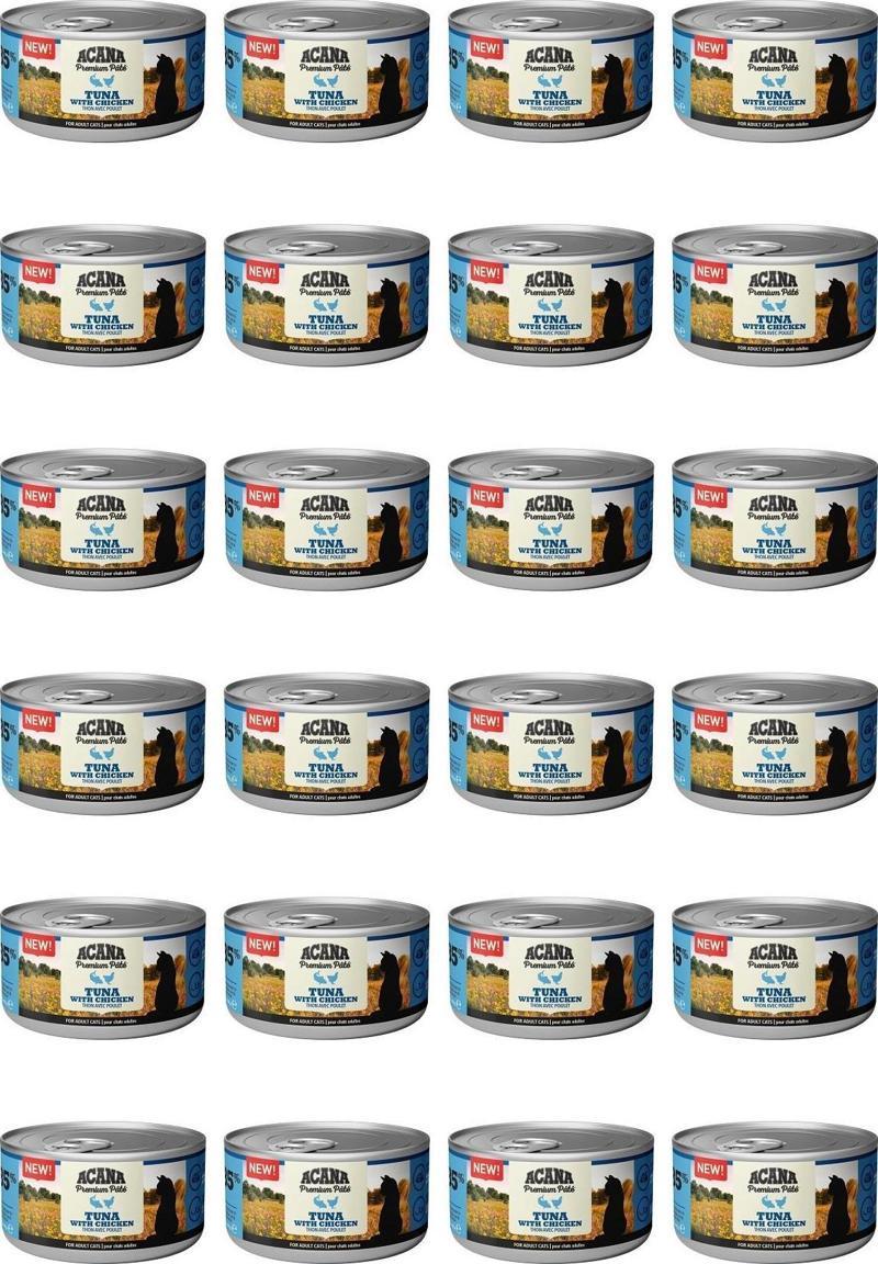 Premium Pate (Ezme) Tuna Balıklı ve Tavuklu Kedi Konservesi 85 Gr x 24 Adet