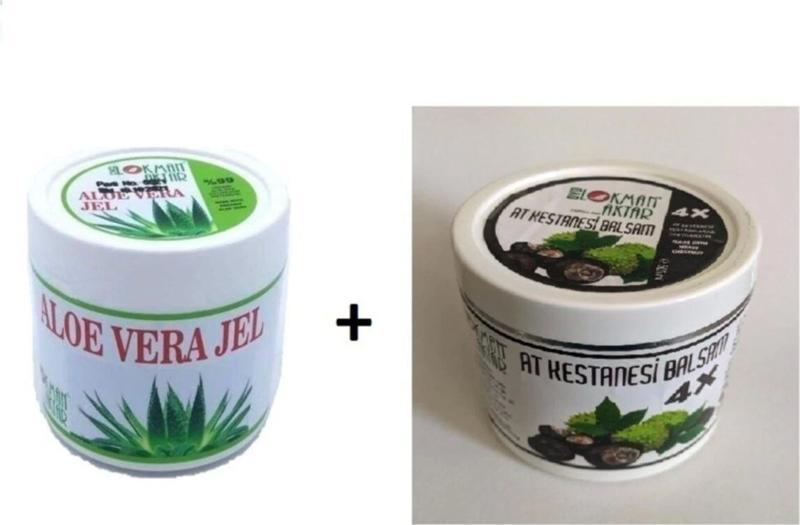 Aloe Vera Jeli 500ml+At Kestanesi Balsamı 500ml Horse Chestnut