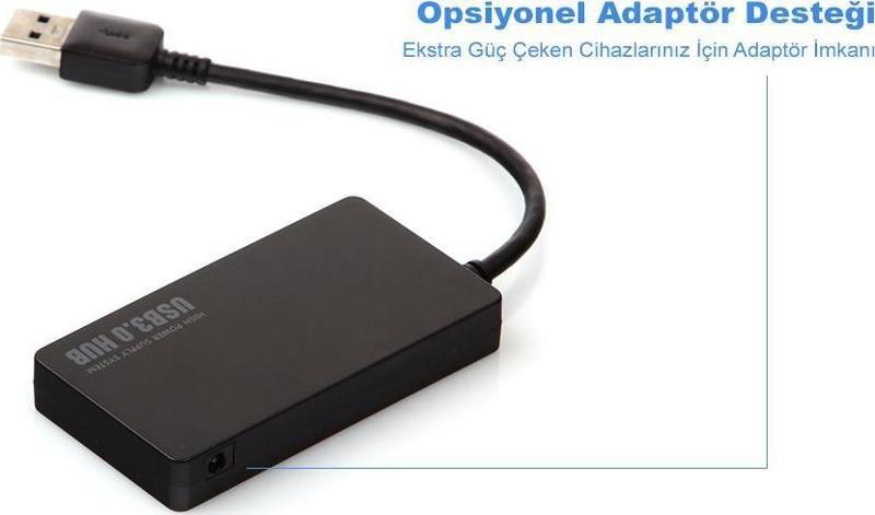 Connect Master 4 Port USB 3.0 USB Hub Çoklayı