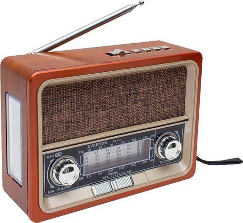 Rt-305bt Bluetooth Fm-usb-Tf Card-Aux Nostaljik Radyo