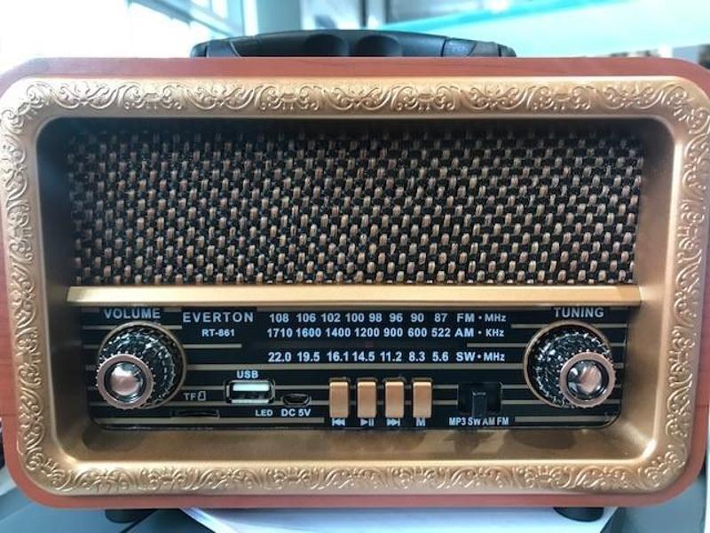 Rt-861 Bluetooth Fm-Usb-Tf-Aux Nostaljik Radyo Kumandalı