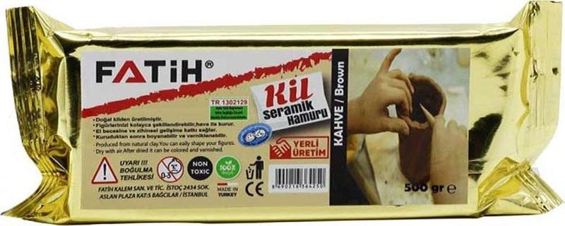 Seramik Hamuru Doğal Kil 500 GR Kahverengi 36425