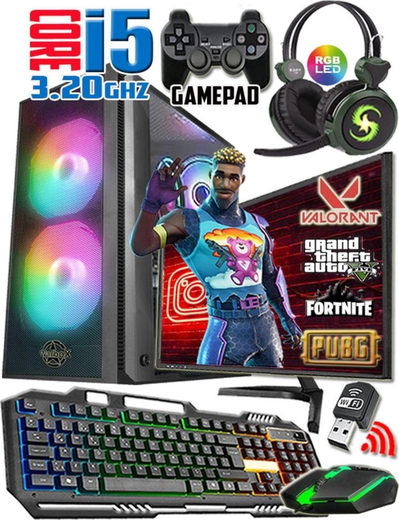 Blade I5 750 Turbo:3.20Ghz 8Gb Ram 128Gb Ssd 250Gb Hdd R7 240 4Gb E.Kartı 19" Monitör Gaming Set