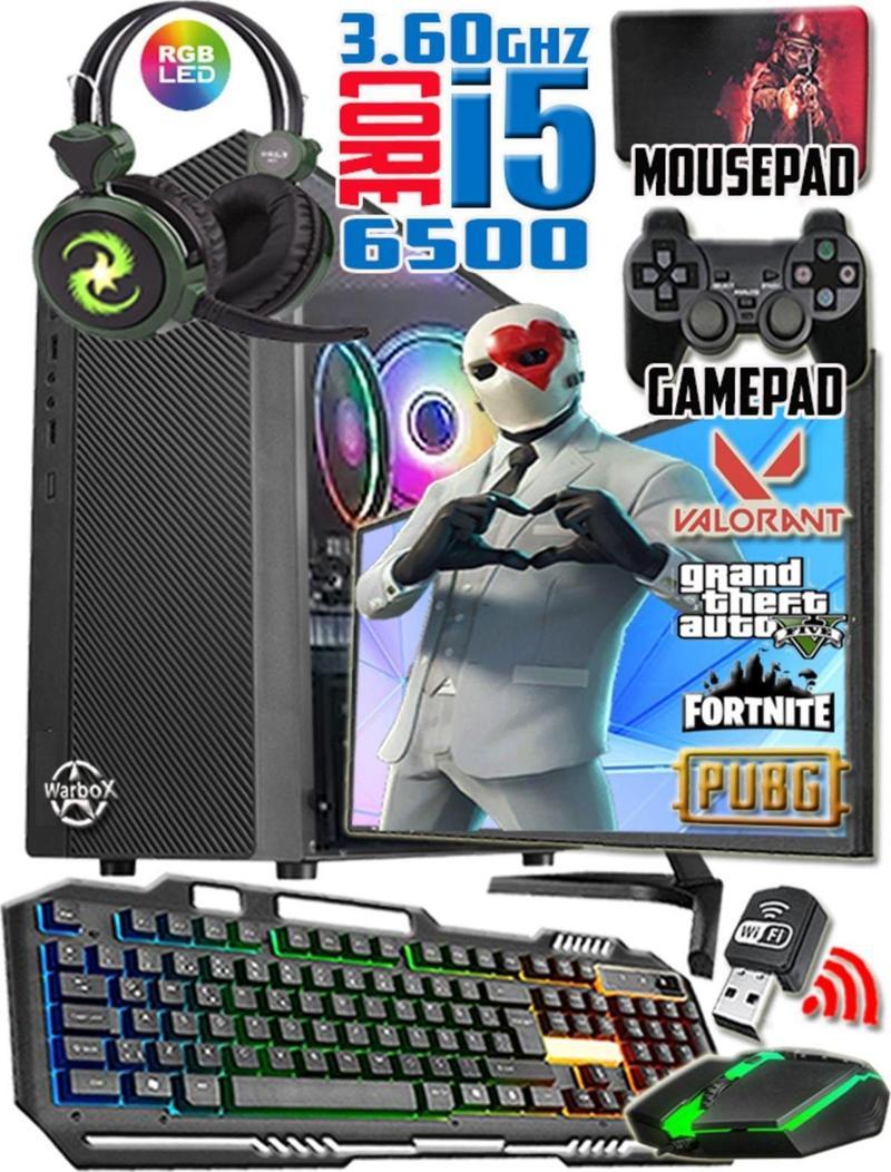 Kadomi I5 6500 Turbo:3.60Ghz 8Gb Ram 256Gb Ssd R7 240 4Gb E.Kartı 19" Monitör Gaming Set