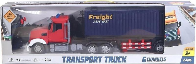 HT185  Kumandalı Şarjlı  Işıklı Transporter Tır 1:24 -Canem