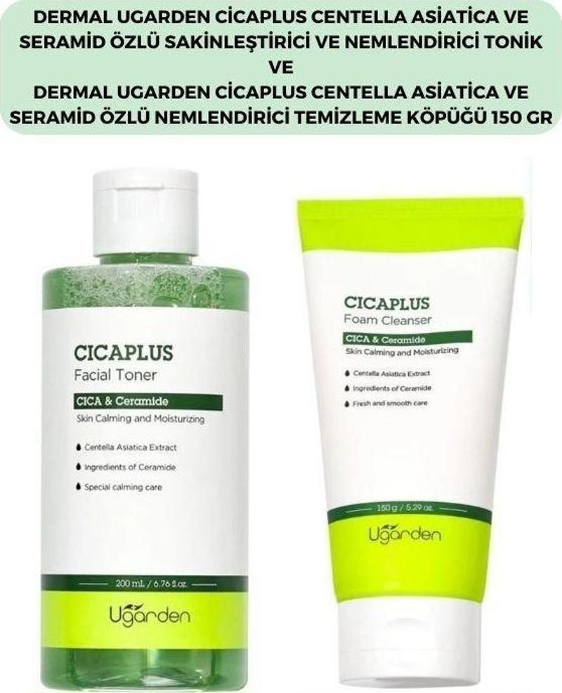 Cıca X Mide Centella Asiatica Özlü Cicaplus Temizleme Köpüğü ve Ugarden Tonik