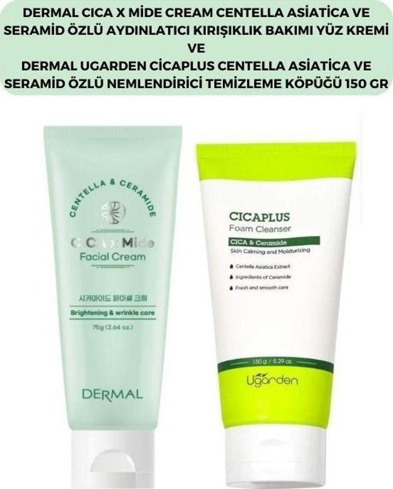 Cıca X Mide Centella Asiatica Özlü Yüz Kremi ve Temizleme Köpüğü