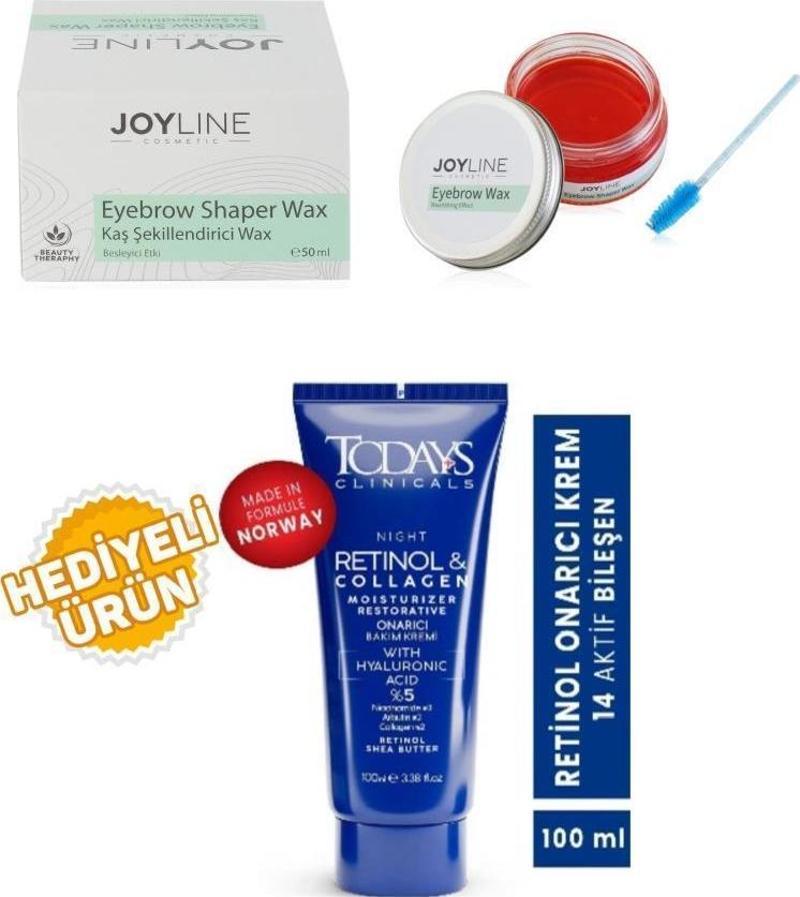 Joyline Kaş Şekillendirici Ve Sabitleyici Wax 50ml+Todays Onarıcı Krem 100Ml Hediyeli