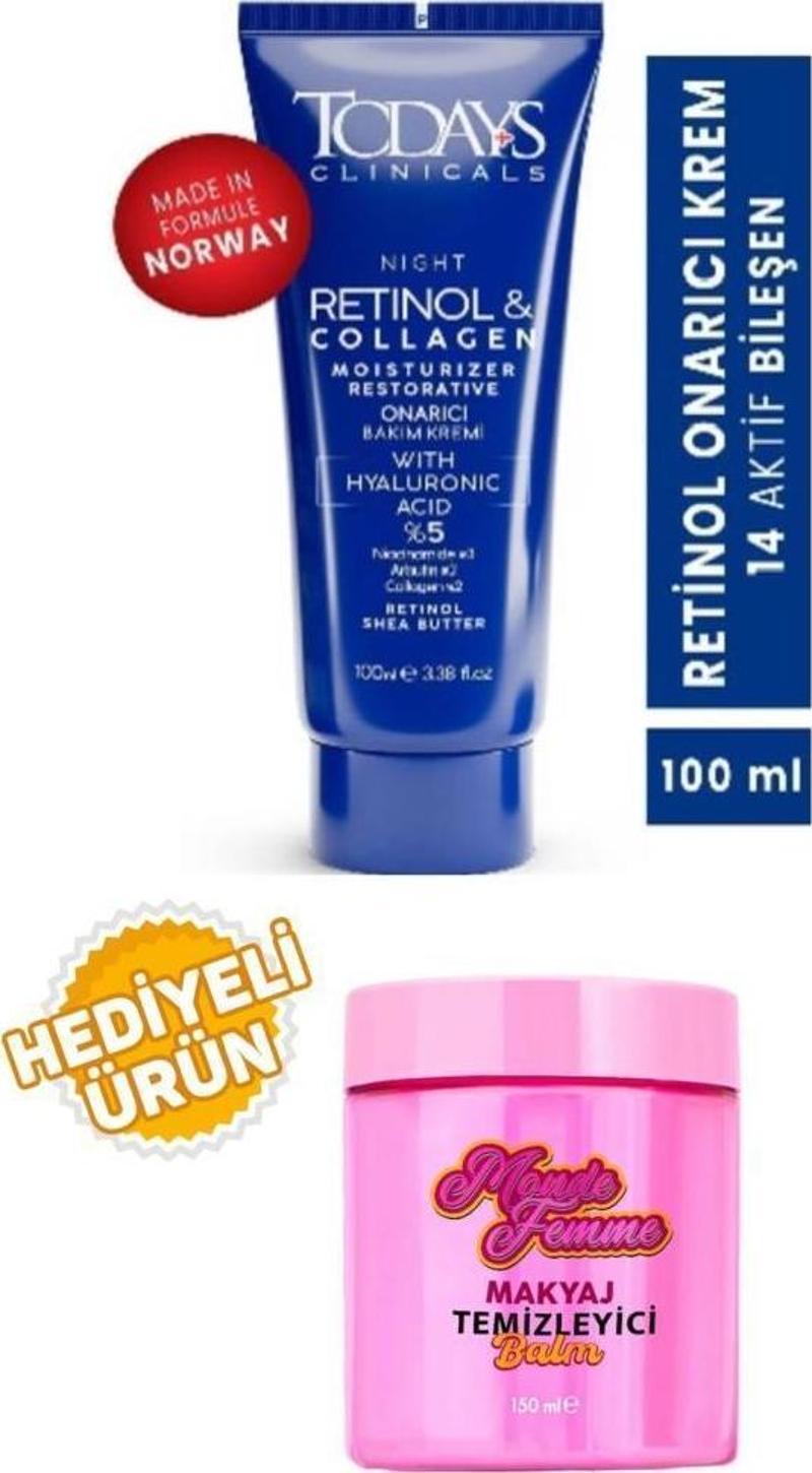 Todays Clinicals Onarıcı Krem+Monde Femme Makyaj Temizleyici Balm 150 Ml Hediyeli