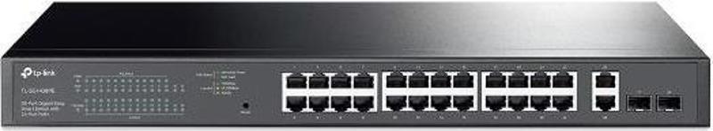 TL-SG1428PE 24 Port 10-100-1000 Poe+ Switch 2 Port SFP Çelik Kasa Rack Mount